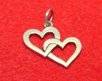 James Avery Double Open Hearts Cupid Love Charm Pendant 925 Sterling Sweetheart Charm Double Heart Charm