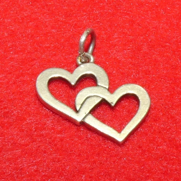 James Avery Double Open Hearts Cupid Love Charm Pendant 925 Sterling Sweetheart Charm Double Heart Charm