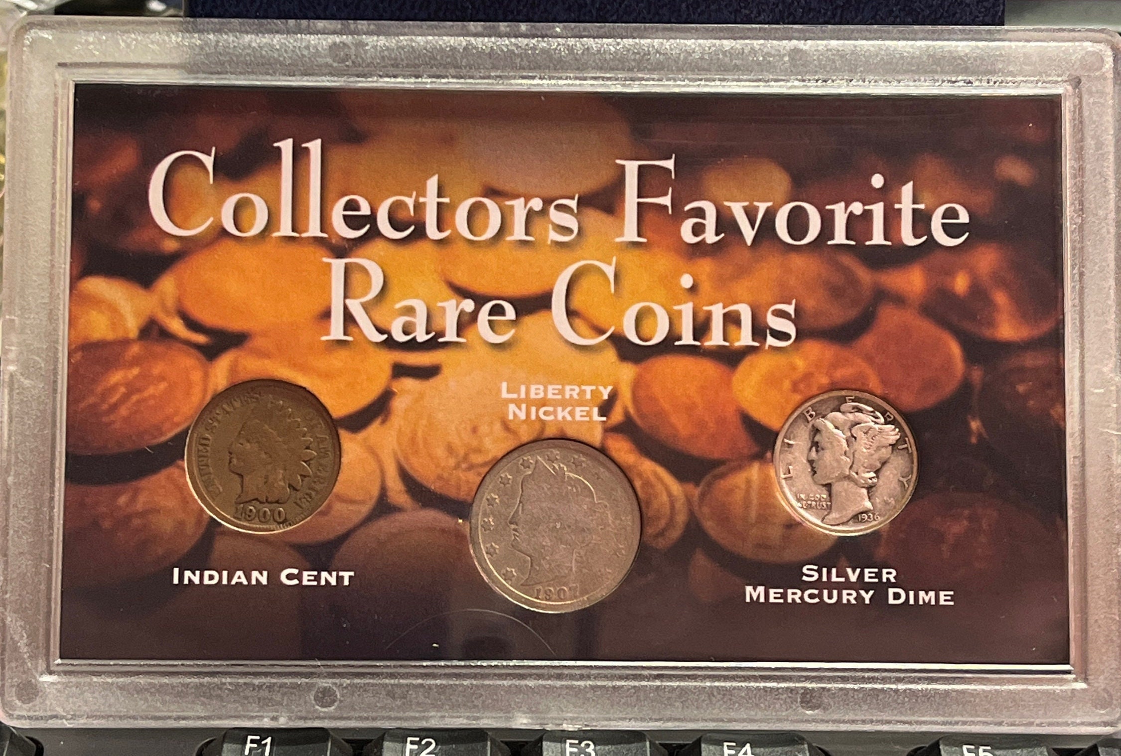 Collectors Favorite Rare Coins ~ 1900 Indian Cent ~ 1907 Liberty Nickel ~  1936 Mercury Dime, Stocking Stuffer Coins