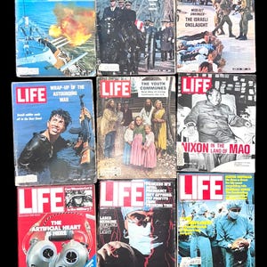 Vintage 1960&#39;S 70&#39;S 80&#39;S LIFE Magazine, President Nixon, Vietnam, 6 Day War, Civil Rights Movement