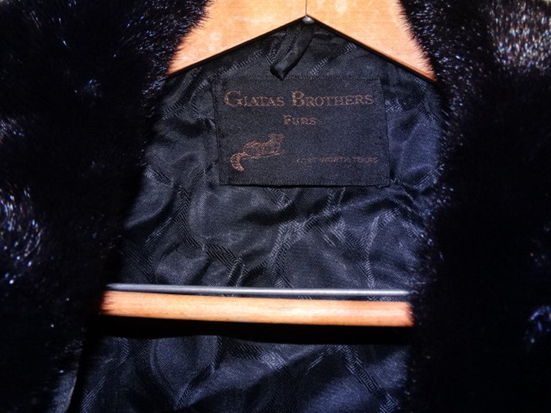 Vintage Black Mink Coat glatas Brothers Furs Ft. Worth Etsy