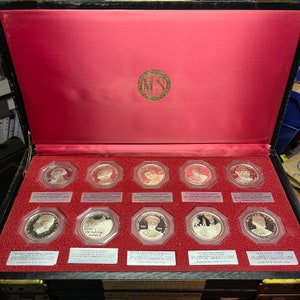 Vintage Sterling Silver Proofs of the 1st-10th Series III Commemorative Coin Set NCS