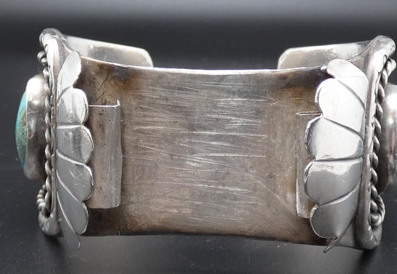 Vintage Native American Watch Cuff -  Sterling Si… - image 7