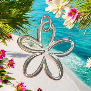 Rare James Avery Sterling Silver 925 Open Flower Pendant