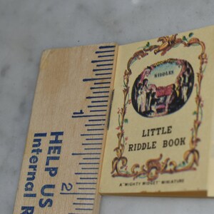 1982 Miniature Doll House little Riddle Book, Mighty Midget Miniature ...