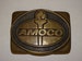 Vintage 1979 AMOCO Belt Buckle, Oil & Gas, Solid Brass, Ana Cortes Brass-works, Washington 98221, Standard Oil Co. John D. Rockefeller 