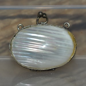 Mother of Pearl Seashell Trinket Box: Small Keepsake Pill Box