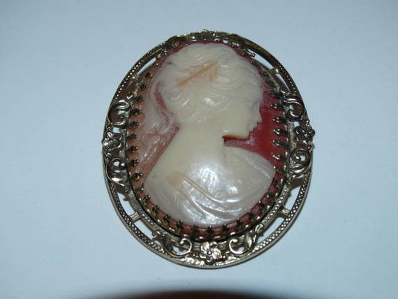 Beautiful Vintage Cameo, Victorian Style Cameo, C