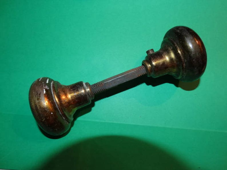 Antique Door Handles-Architectural Salvage Vintage Brass Door Knob Good working condition Lot #2 Architectural Relic Worn Door Knob