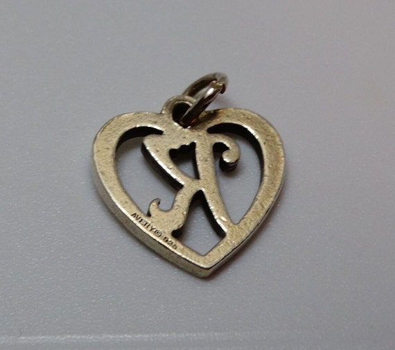 James Avery Heart with 2024 Charm - Sterling Silver