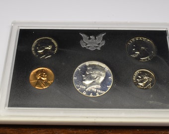 Vintage 1960's-1970's United States Coin Proof Sets, 1968, 1969, 1970, 1971, 1972, Stocking Stuffer, Birth Year Collector Coins