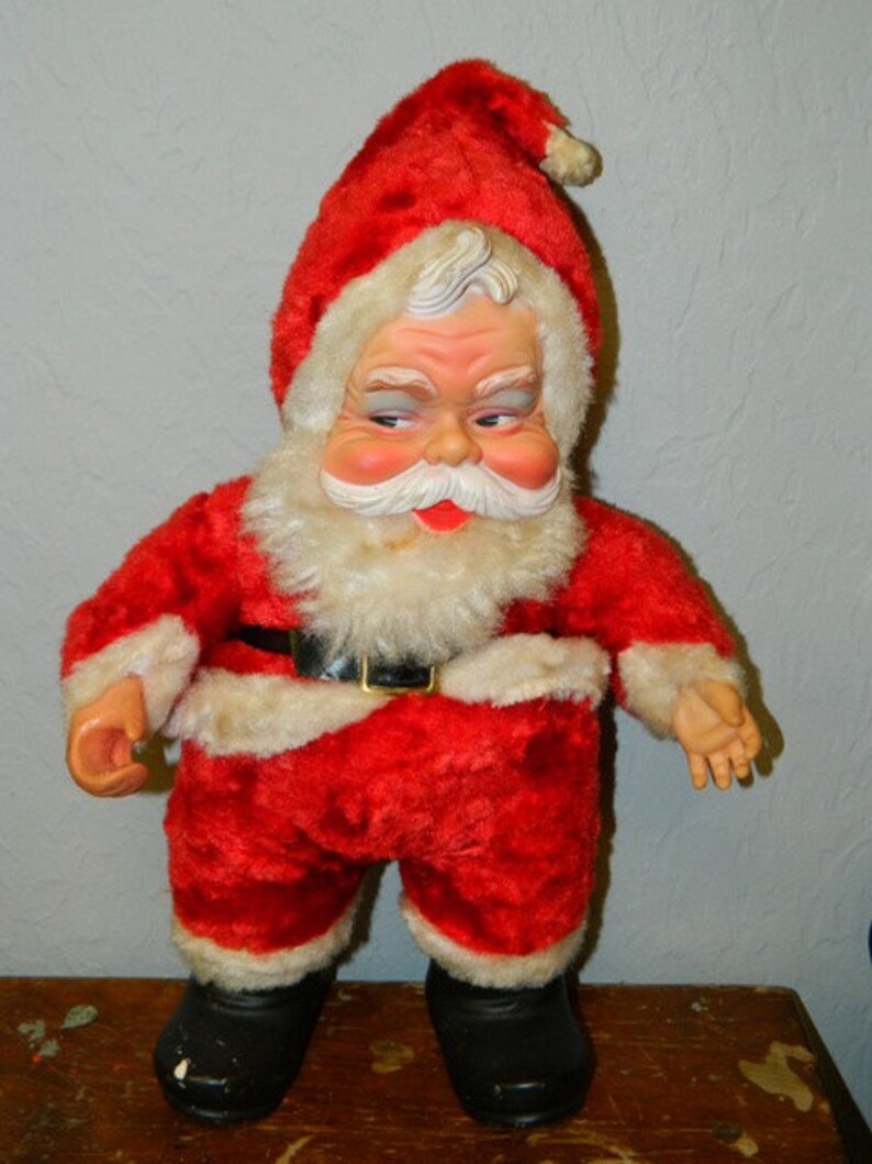 large vintage stuffed santa
