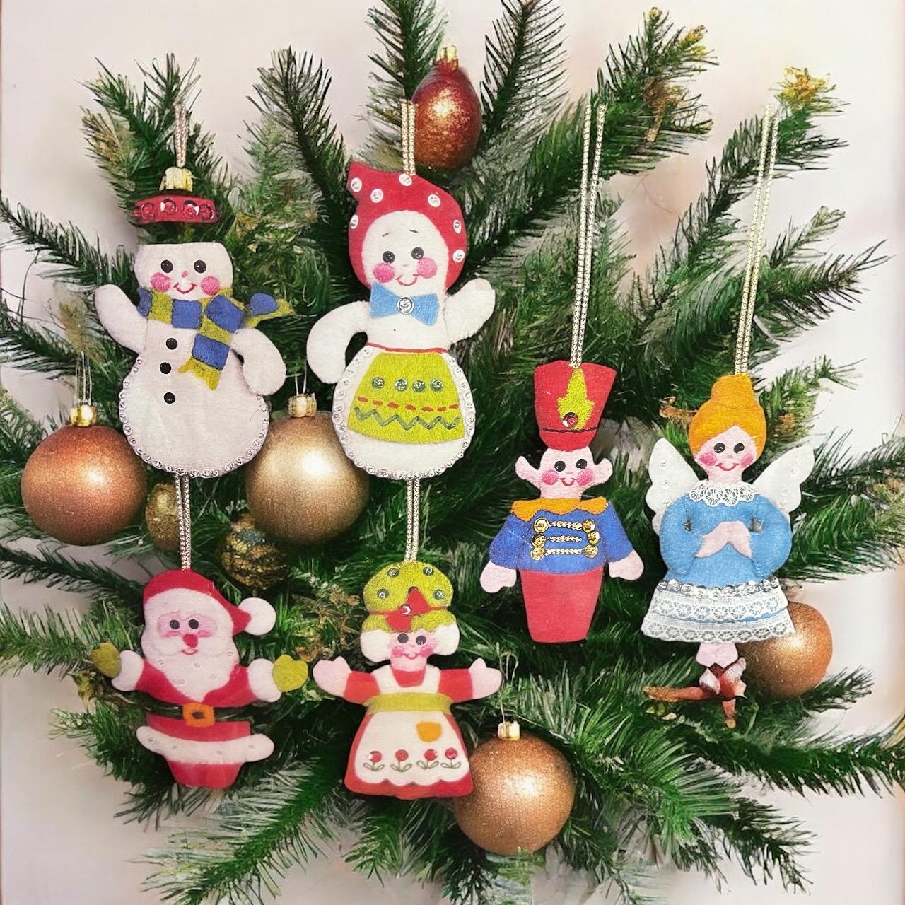 * vintage ornaments ❀ * ✴ * クリスマスセット (a) USA vintage】クリスマス オーナメント セット① – 雑貨屋ポッポ