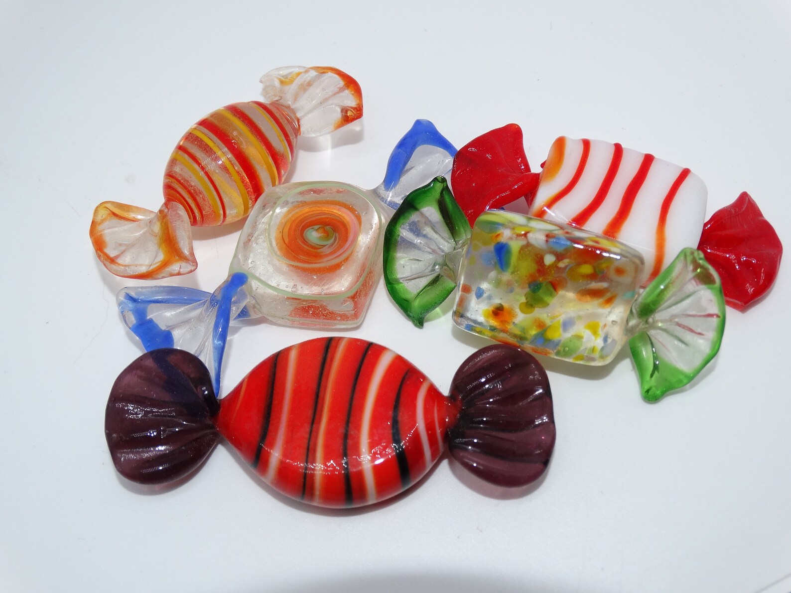 Vintage Glass Wrapped Candy Murano Glass Candy Holiday Etsy