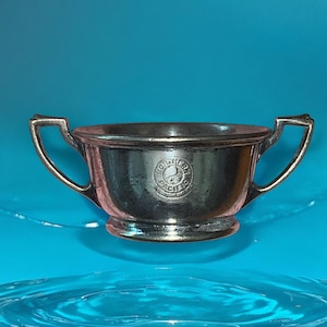 Vintage International Railway Co. Sugar Bowl, Railroad collectibles, International Silver Co. Silver Soldered, 0812 #30, Northern Pacific