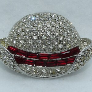 Vintage Rhinestones Hat Shaped Pin Brooch - Etsy