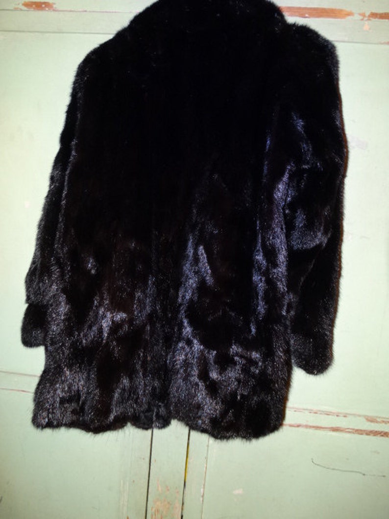 Vintage Black Mink Coat glatas Brothers Furs Ft. Worth Etsy