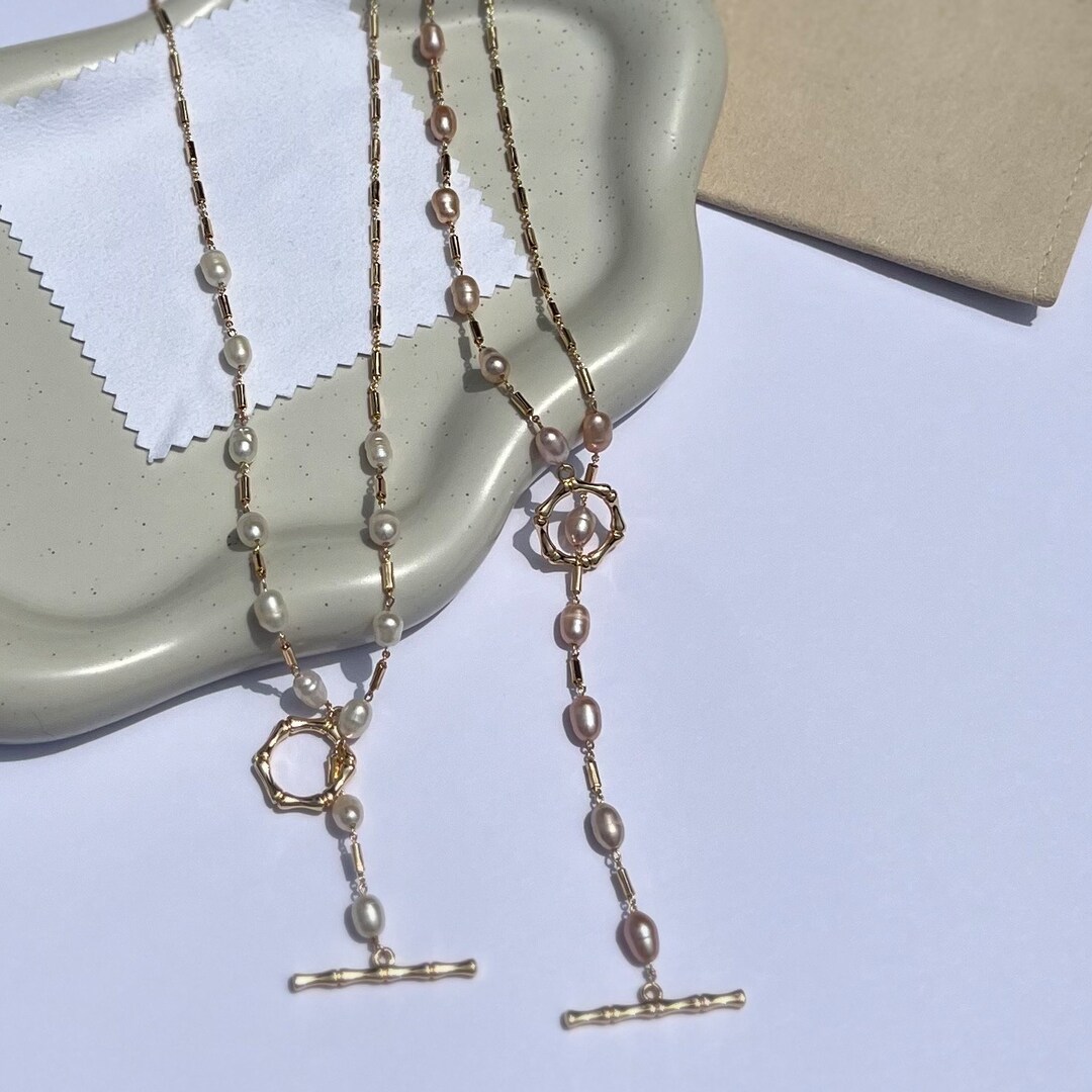 Freshwater Pearl Lariat Necklace