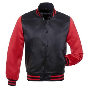 Custom Satin Jacket | For men and women | Custom Logo Printing | Custom Name on Jacket Front & back, Made To Order Size, Color Design