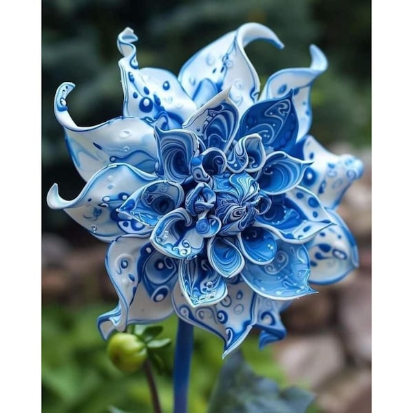 Blue Royal Dahlia Flower Seeds: Ornamental Garden Plant for Home Gardens