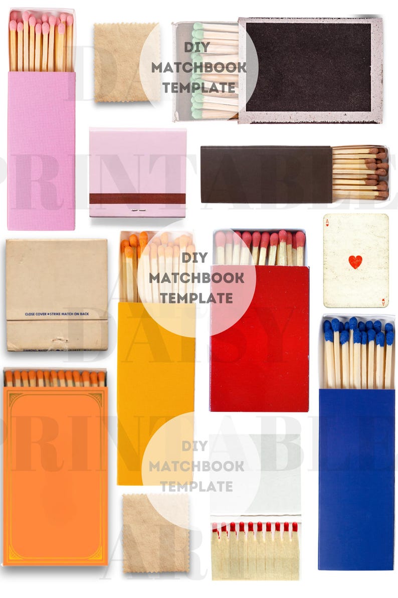 Matchbook Indesign Template Blank Matchbook Template, Matchbook Poster Template, Matchbook Poster ...