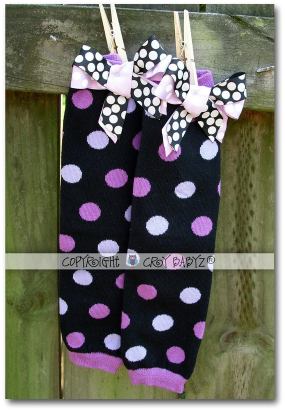 Items similar to Leg Warmers with Boutique Bows for Baby Infant Toddler