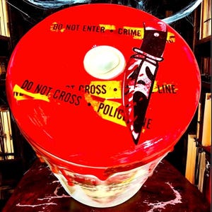 Slasher Horror Tumbler – 40 oz Blood Drip Creepy Cup image 8