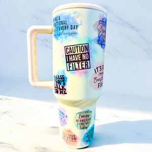 Daily Sarcasm Cup 40 oz Tumbler, Adult Humor Tumbler, Sarcastic Tumbler, Sarcastic Cup Gift for Friend, Funny Sarcastic Tumbler, Travel Cup