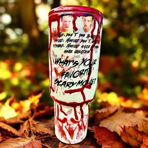 Slasher Horror-Inspired 40 oz Blood Drip Tumbler