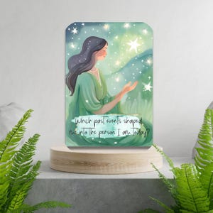 tägliches Bewusstsein Fragen Karten - Orakel Deck, Achtsamkeit Affirmationen Deck, Selbstfürsorge Geschenk, spirituell, Ermutigungskarte für Erwachsene