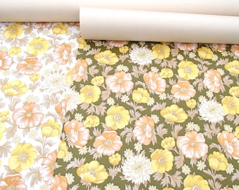full roll vintage floral wallpaper