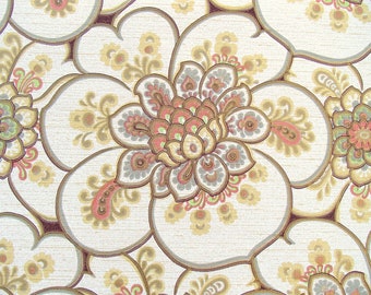 full roll vintage wallpaper / golden shine