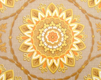 Papel pintado vintage de rollo completo / patrón naranja