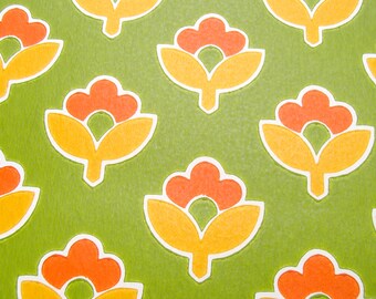 full roll vintage wallpaper 'sixties' / original European wallpaper / 'weekend'