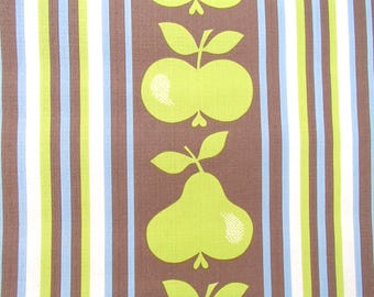 full roll vintage wallpaper "green apples & pears"
