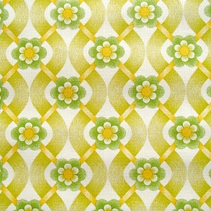 Full Roll Vintage Wallpaper Green Floral Design / Tiefdruck