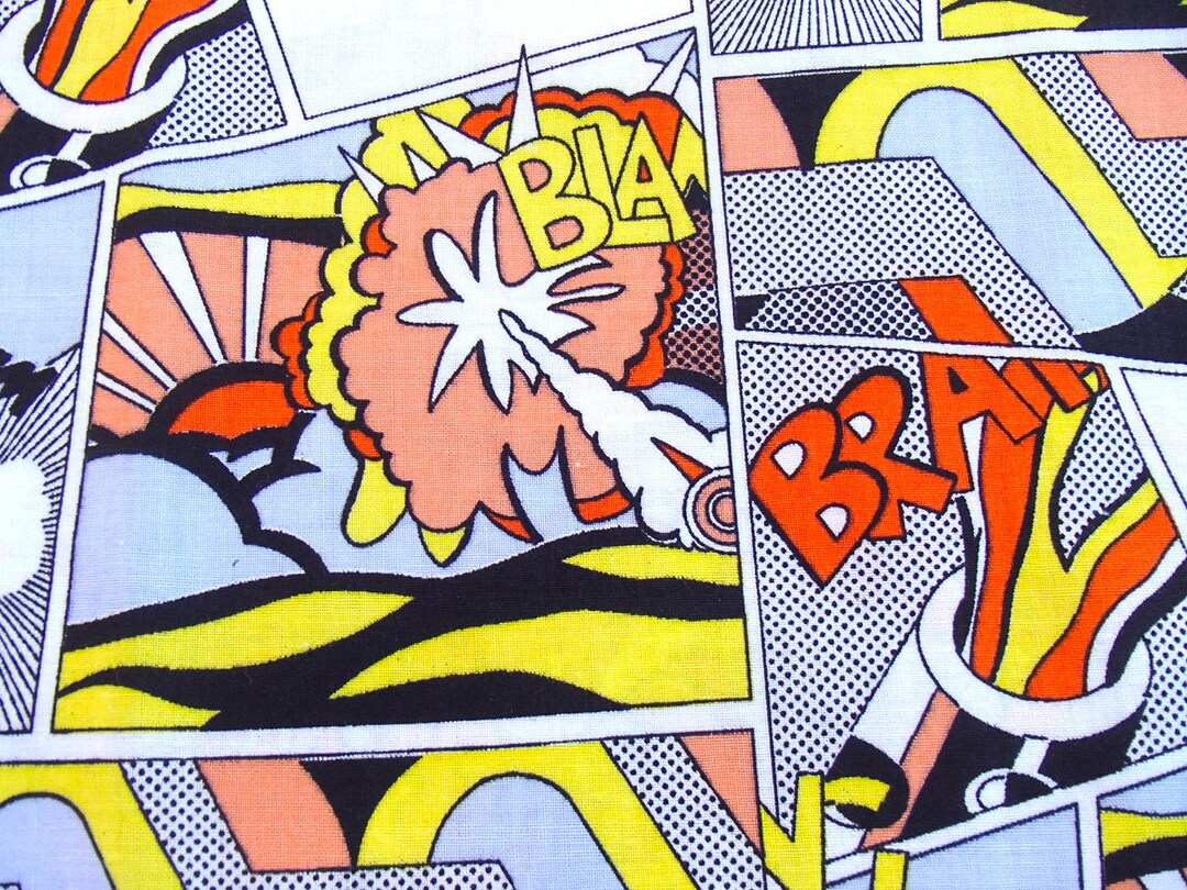 Per Meter: Cartoon Fabric / Vintage Comics Fabric / Popart - Etsy