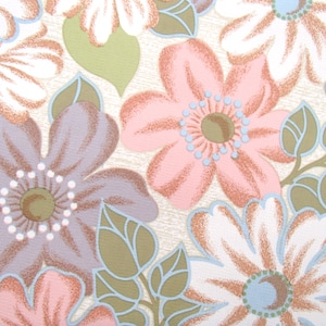 full roll vintage wallpaper floral design