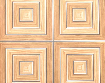 Papel pintado vintage en rollo completo / imitación madera