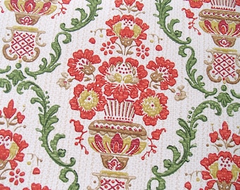 rolo completo de papel de parede vintage francês impresso à mão