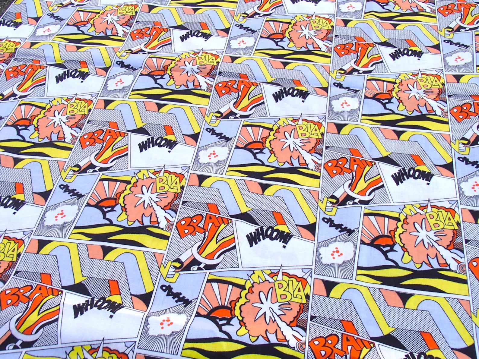 Per Meter: Cartoon Fabric / Vintage Comics Fabric / Popart - Etsy