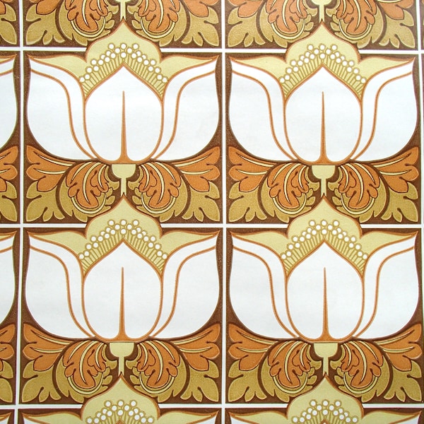 Art Nouveau Wallpaper Etsy