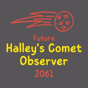Halley&#39;s Comet Observer Tee: Retro Sci-Fi Astronomy Gift