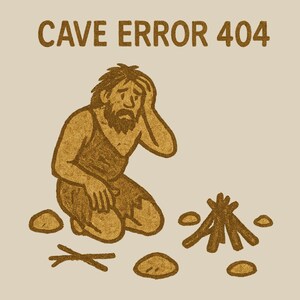 Cave Error 404 T-Shirt: Funny Programmer Gift for Nerds