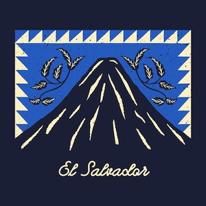 El Salvador Berge Grafik-T-Shirt - Salvadorianisches Hemd