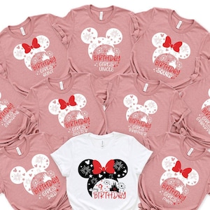 Custom Disney Birthday Squad, Disney Birthday Family Shirt, Disney Birthday Girl and Boy Shirt, Disney Birthday Squad, Disney Matching Shirt
