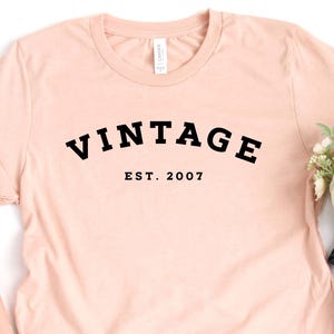 2007 Vintage Birthday Shirt, 18th Birthday Tshirt for Boy and Girl, 2007 Vintage Shirt, 2007 Birthday Tee, Hello Eighteen Tee,18th Bday Gift