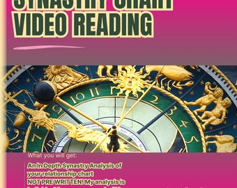 NEW! 30 Minute Synastry Chart Astrology Reading - Astro Reading - Psychic Reading - Love Astrology - Relationship Astrology