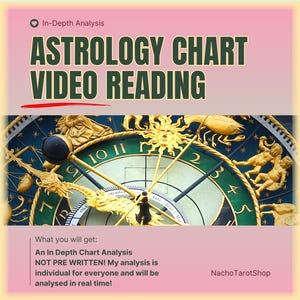 30 min Video Astrology Chart Reading - Astrology Reading - Birth Chart Reading - Birth Chart Analysis - Astrology Analysis