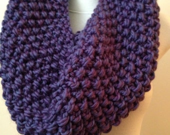 Purple Chunky Cowl - Bulky Cowl Scarf -  Violet Knit Cowl – Velvet Cowl Purple Scarf  Light Purple Cowl Violet Cowl Scarf Women's Accessory